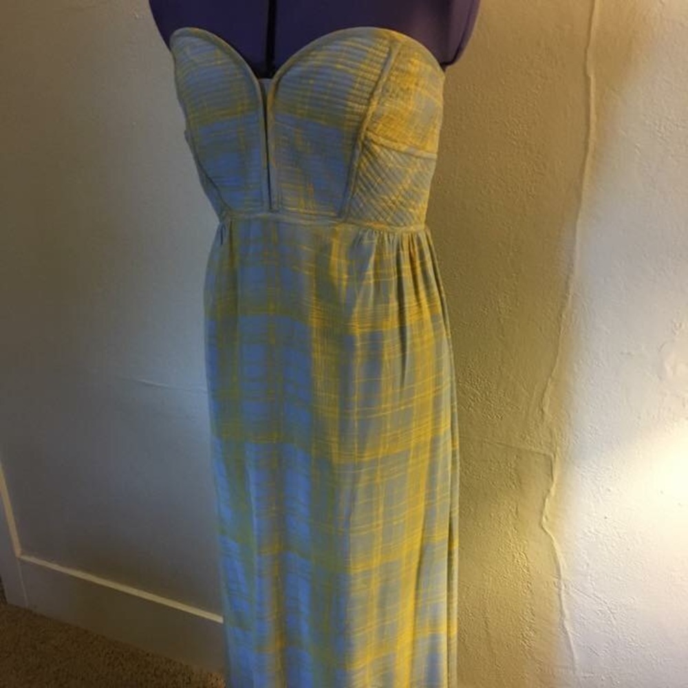 Anthropologie Maple Strapless Max Dress